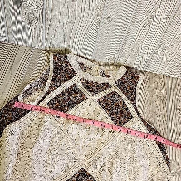 Altar'd State Floral Lace A Line Mini Dress Womens Size Small - Picture 7 of 9